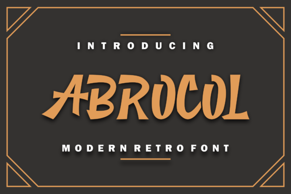 Abrocol: A Modern Serif Font for Campaign Creativity