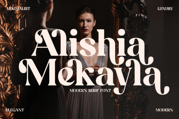 Alishia Mekayla Serif Font for Craft Creations