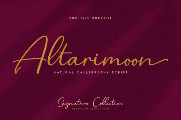 Altarimoon: A Modern Script Font for Campaign Creativity
