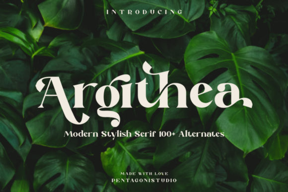 Argithea: A Modern Serif Font for Web Design