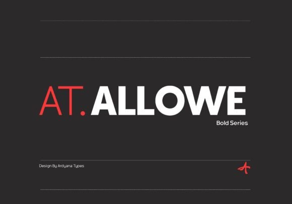 At. Allowe: A Modern Sans Serif Font for Creative Makers