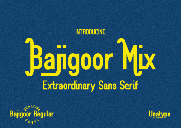 Bajigoor Mix Duo: A Modern Sans Serif Font for Campaign Creativity