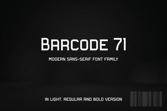 Barcode 71: A Modern Sans Serif Font for Web Design