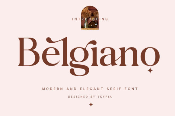 Belgiano: A Modern Serif Font for Branding Projects