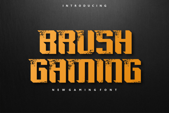 Brush Gaming Font for Editorial Design and Content Creation