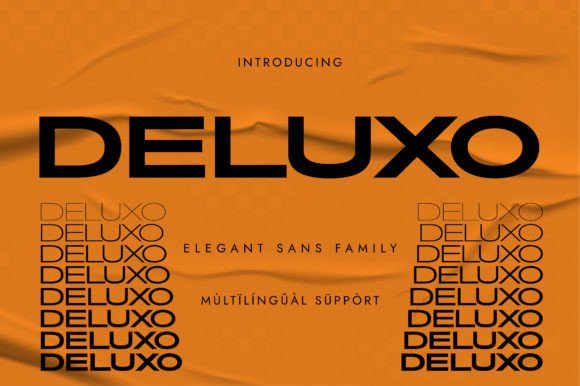 Deluxo: A Modern Sans Serif Font for Handmade Creations