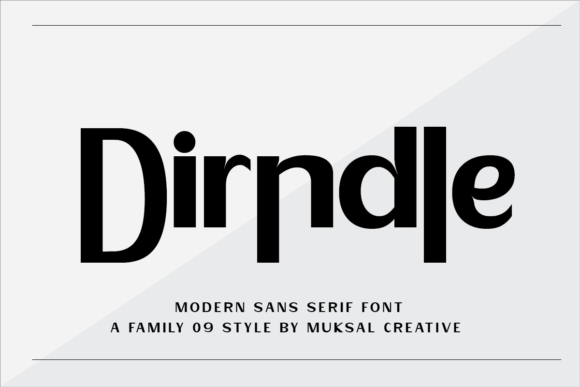 Dirndle: A Modern Sans Serif Font for Professional Branding