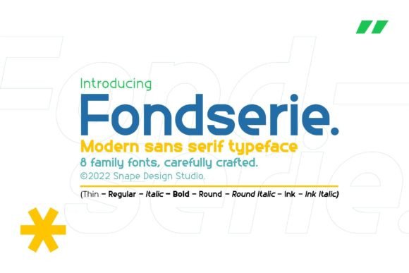 Fondserie: A Modern Sans Serif Font for Professional Branding