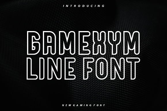 Gamexym Line Font for Modern Marketing