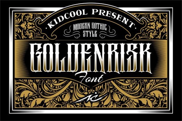 Goldenrisk: A Blackletter Font That Elevates Brand Identity