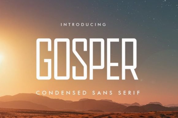 Gosper: A Modern Sans Serif Font for Creative Projects