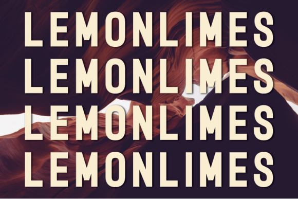 Lemonlimes: A Modern Sans Serif Typeface for Editorial Design