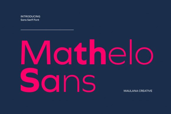 Mathelo: A Modern Sans Serif Font for Web Design