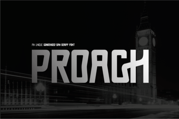 Proach: A Modern Sans Serif Font for Clean Editorial Design