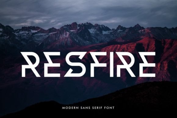 Resfire: A Modern Sans Serif Font for Digital Design