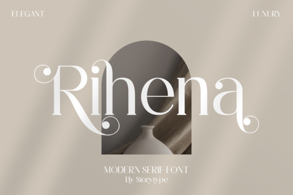 Rihena – A Modern Serif Font for Luxury Branding