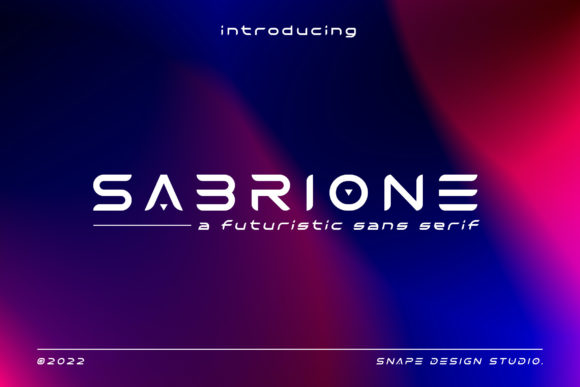 Sabrione Font for Modern Campaign Design