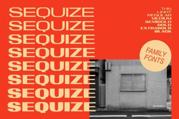 Sequize: A Modern Sans Serif Font for Web Projects