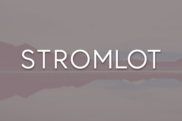 Stromlot: A Modern Sans Serif Font for Editorial Design
