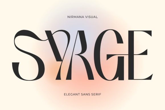 Syage: A Modern Sans Serif Font for Editorial Design