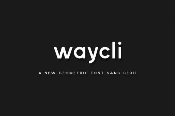 Waycli: A Modern Sans Serif Font for Craft Projects
